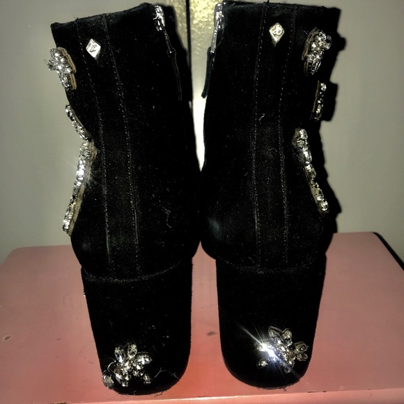 Sam Edelman Black/Crystal Booties - Picture 2 of 4